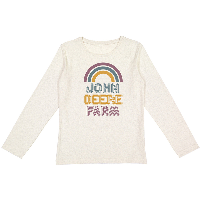 Rainbow John Deere Farm T-Shirt-1