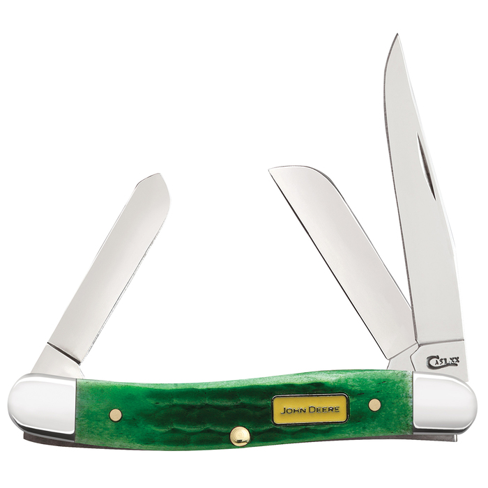 Green Medium Stockman Pocket Knife-1