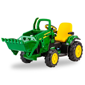 Pink KIDS RIDE ON 12V TRACTOR JDEERE STYLE KIDS ELECTRIC TRACTOR WITH TRAILER AND PARENT REMOTE 