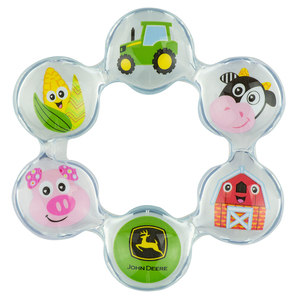 Ages Newborn Bright Starts John Deere On The Cob Teether Easy Grasp Teether 