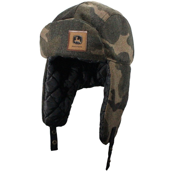 Camo Wool Trapper Hat-1
